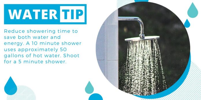reducing shower water