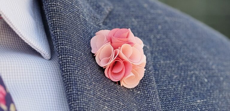 Where And How To Wear A Flower Lapel Pin
